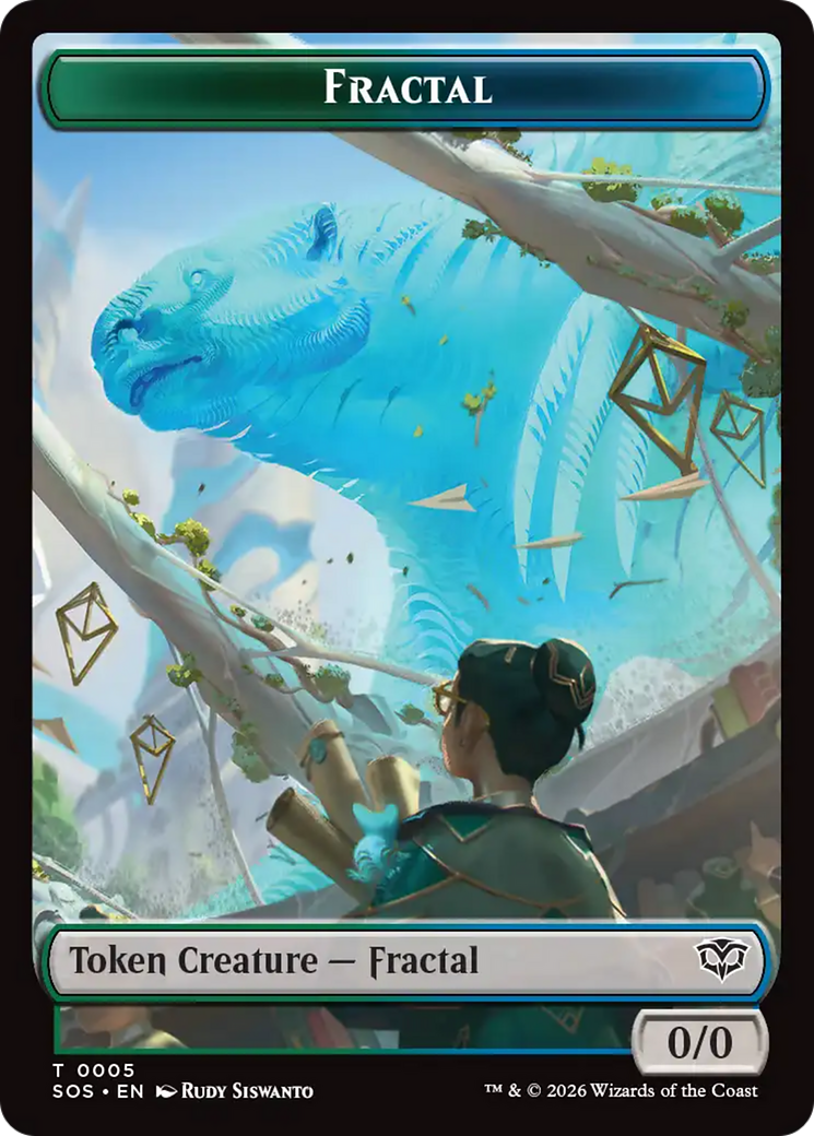 Fractal (0005) // Pest (0009) Double-Sided Token [Secrets of Strixhaven Tokens] - The Mythic Store | 24h Order Processing