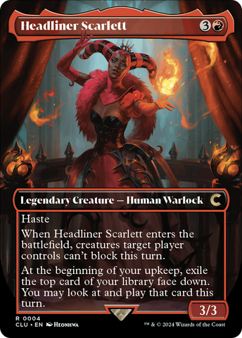 Headliner Scarlett (Borderless) [Ravnica: Clue Edition] - The Mythic Store | 24h Order Processing