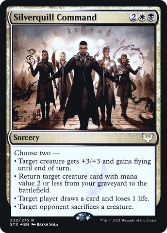 Silverquill Command [Strixhaven: School of Mages Prerelease Promos] - The Mythic Store | 24h Order Processing
