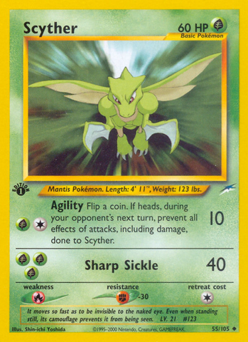 Scyther (55/105) [Neo Destiny 1st Edition] - The Mythic Store | 24h Order Processing