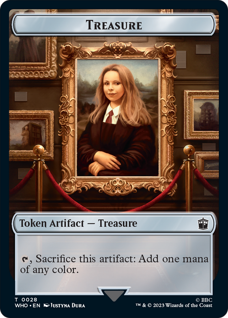 Human (0005) // Treasure (0028) Double-Sided Token [Doctor Who Tokens] - The Mythic Store | 24h Order Processing