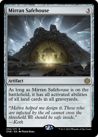 Mirran Safehouse (Promo Pack) [Phyrexia: All Will Be One Promos] - The Mythic Store | 24h Order Processing