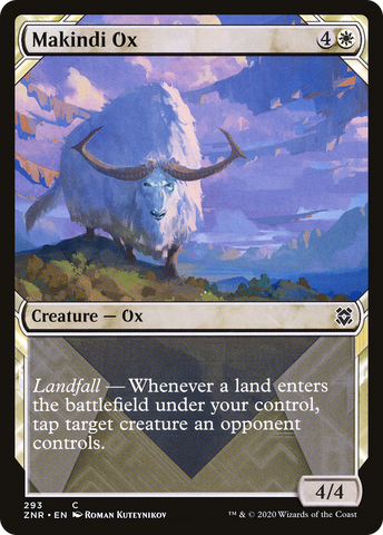 Makindi Ox (Showcase) [Zendikar Rising] - The Mythic Store | 24h Order Processing
