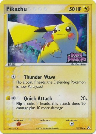 Pikachu (78/110) (Stamped) [EX: Holon Phantoms] - The Mythic Store | 24h Order Processing