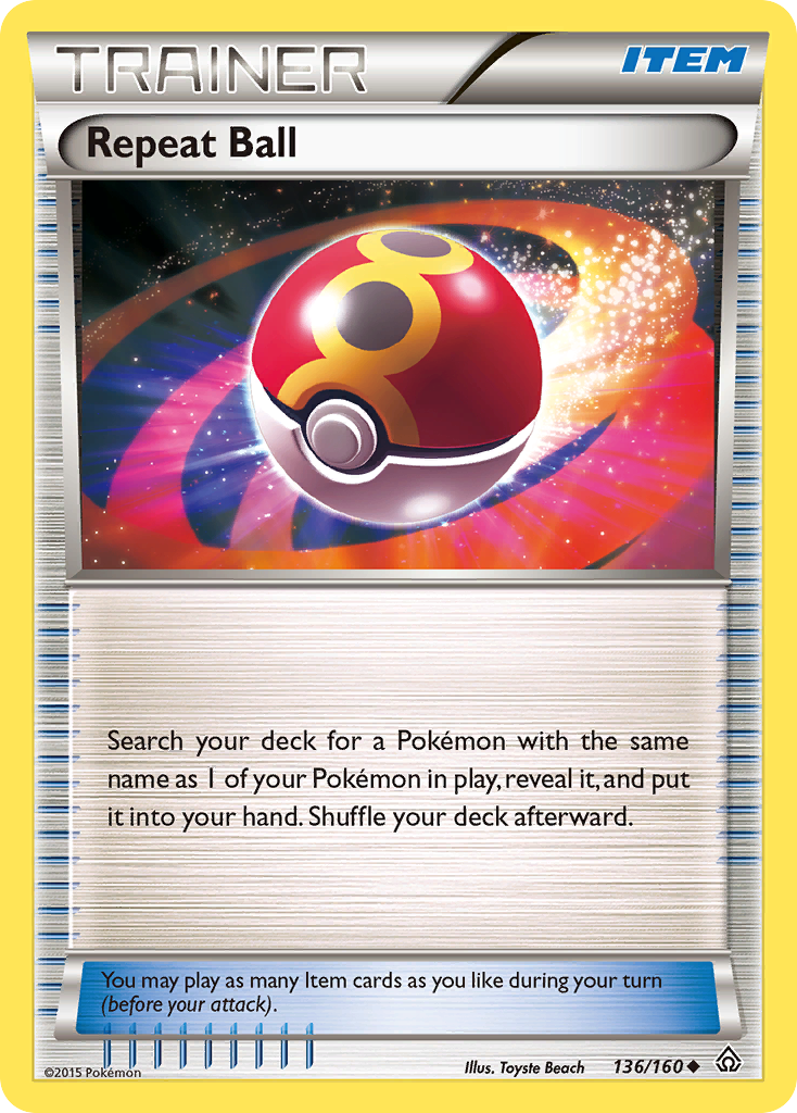Repeat Ball (136/160) [XY: Primal Clash] - The Mythic Store | 24h Order Processing