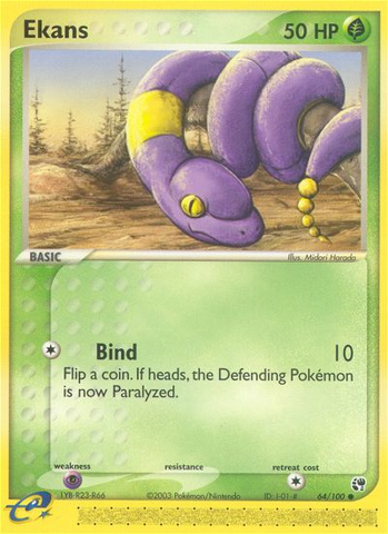 Ekans (64/100) [EX: Sandstorm] - The Mythic Store | 24h Order Processing