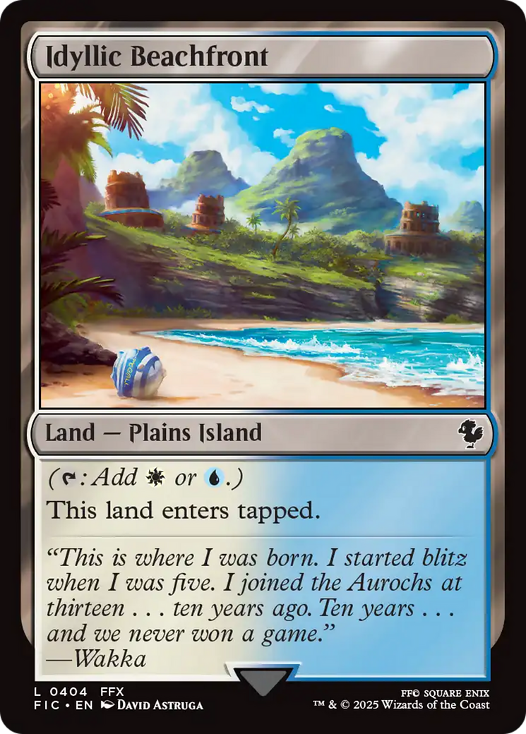 Idyllic Beachfront [FINAL FANTASY Commander] - The Mythic Store | 24h Order Processing