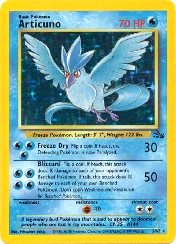 Articuno (2/62) [Fossil Unlimited] - The Mythic Store | 24h Order Processing