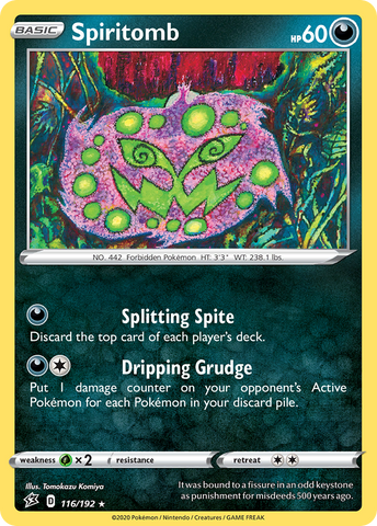 Spiritomb (116/192) [Sword & Shield: Rebel Clash] - The Mythic Store | 24h Order Processing