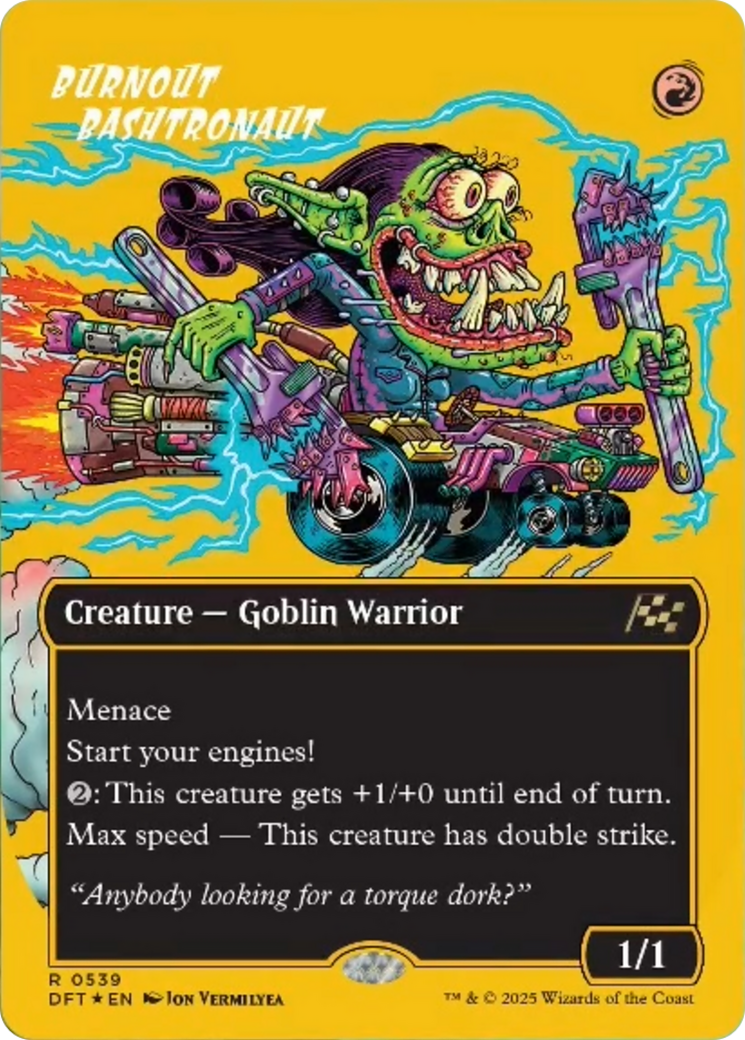 Burnout Bashtronaut (Borderless) (First-Place Foil) [Aetherdrift] - The Mythic Store | 24h Order Processing