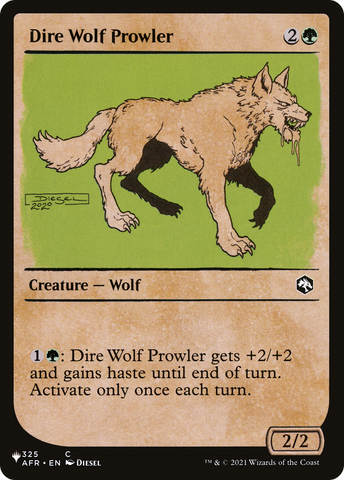 Dire Wolf Prowler (Showcase) [The List] - The Mythic Store | 24h Order Processing