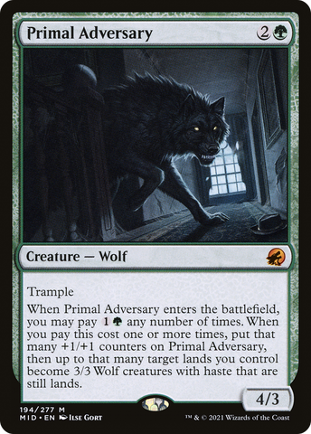 Primal Adversary [Innistrad: Midnight Hunt] - The Mythic Store | 24h Order Processing