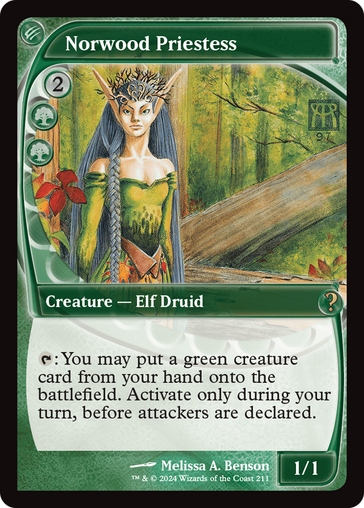 Norwood Priestess (Future Sight) [Mystery Booster 2] - The Mythic Store | 24h Order Processing