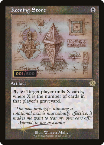 Keening Stone (Retro Schematic) (Serialized) [The Brothers' War Retro Artifacts] - The Mythic Store | 24h Order Processing