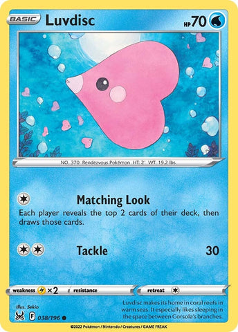 Luvdisc (038/196) [Sword & Shield: Lost Origin] - The Mythic Store | 24h Order Processing