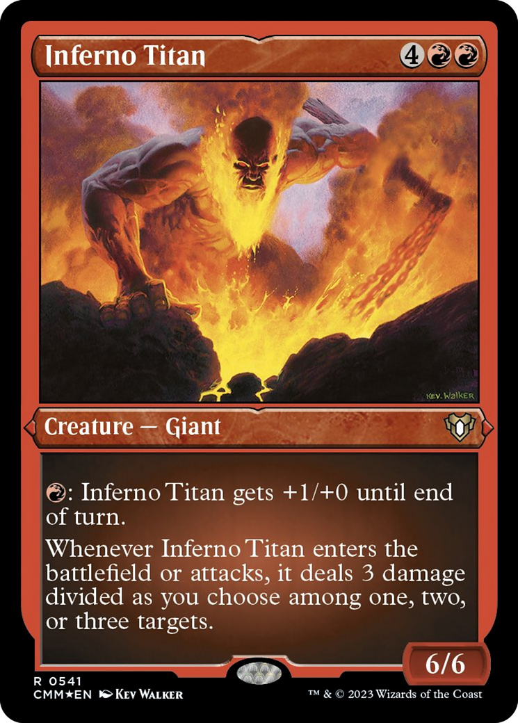 Inferno Titan (Foil Etched) [Commander Masters] - The Mythic Store | 24h Order Processing