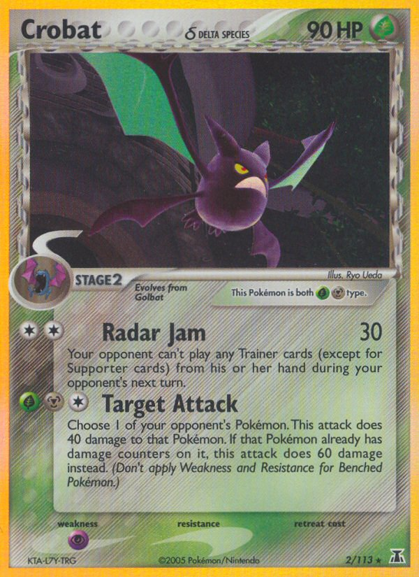 Crobat (2/113) (Delta Species) [EX: Delta Species] - The Mythic Store | 24h Order Processing