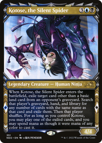 Kotose, the Silent Spider (Showcase Ninja) [Kamigawa: Neon Dynasty] - The Mythic Store | 24h Order Processing