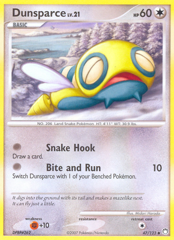 Dunsparce (47/123) [Diamond & Pearl: Mysterious Treasures] - The Mythic Store | 24h Order Processing