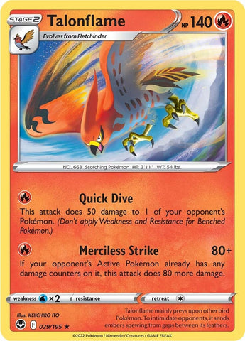 Talonflame (029/195) [Sword & Shield: Silver Tempest] - The Mythic Store | 24h Order Processing
