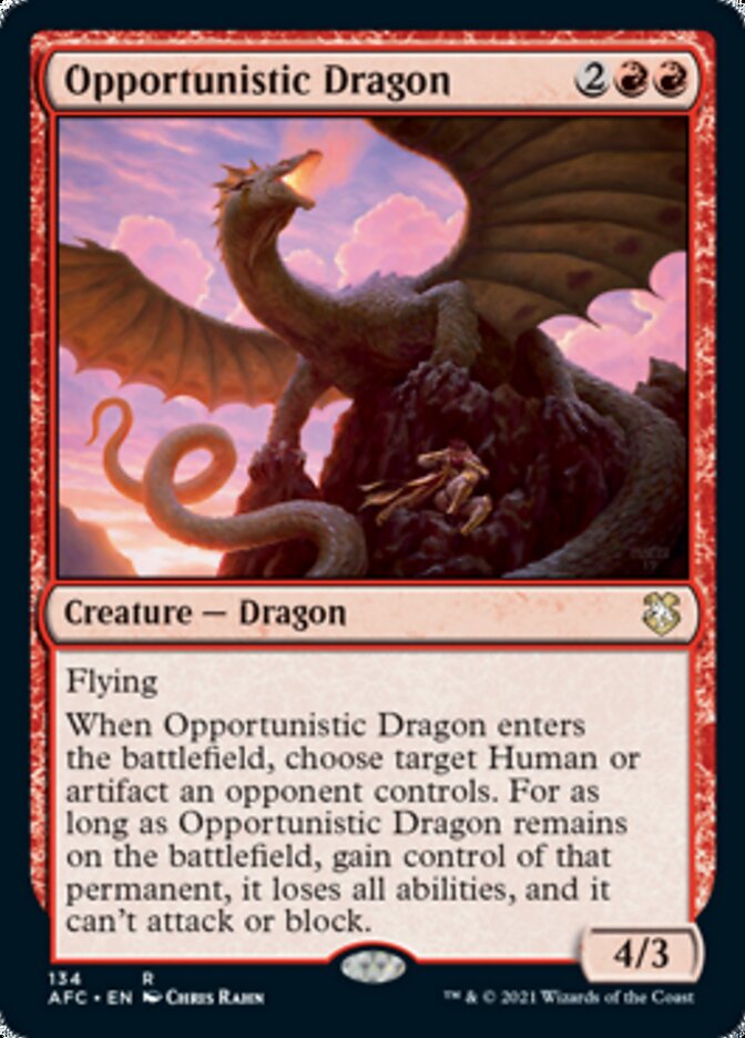 Opportunistic Dragon [Dungeons & Dragons: Adventures in the Forgotten Realms Commander] - The Mythic Store | 24h Order Processing