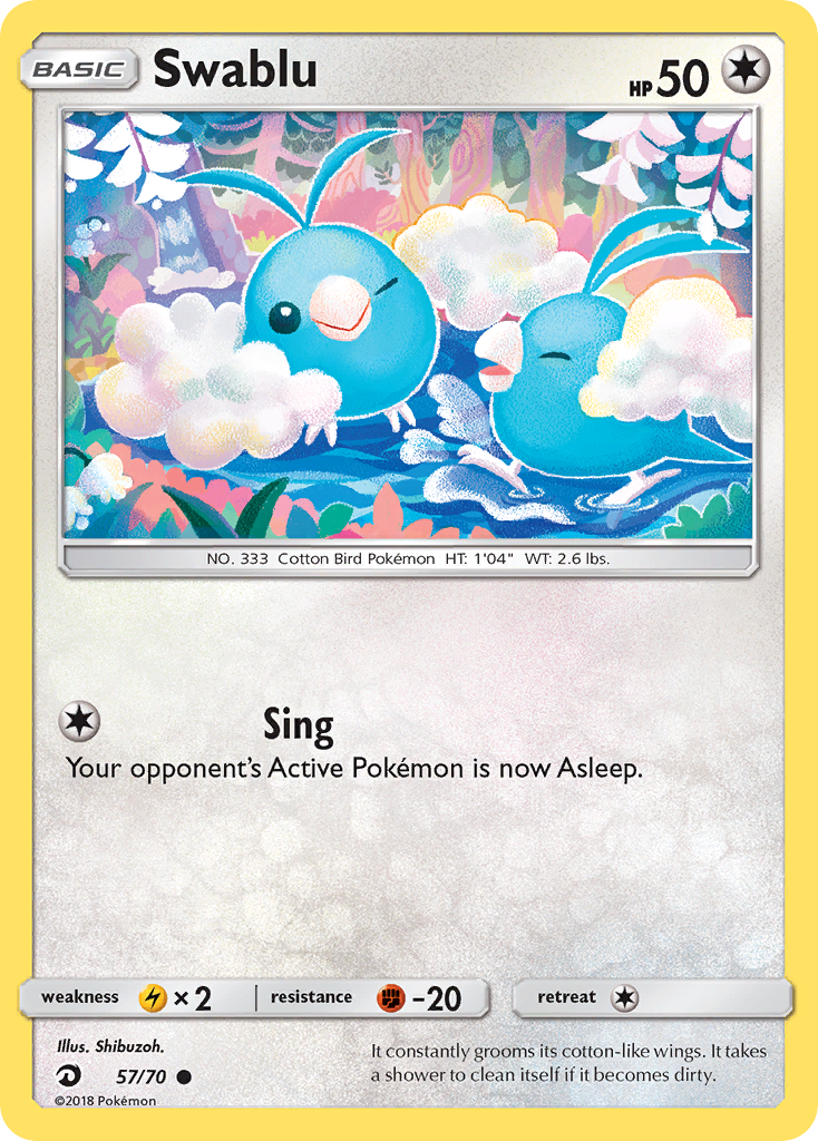 Swablu (57/70) [Sun & Moon: Dragon Majesty] - The Mythic Store | 24h Order Processing