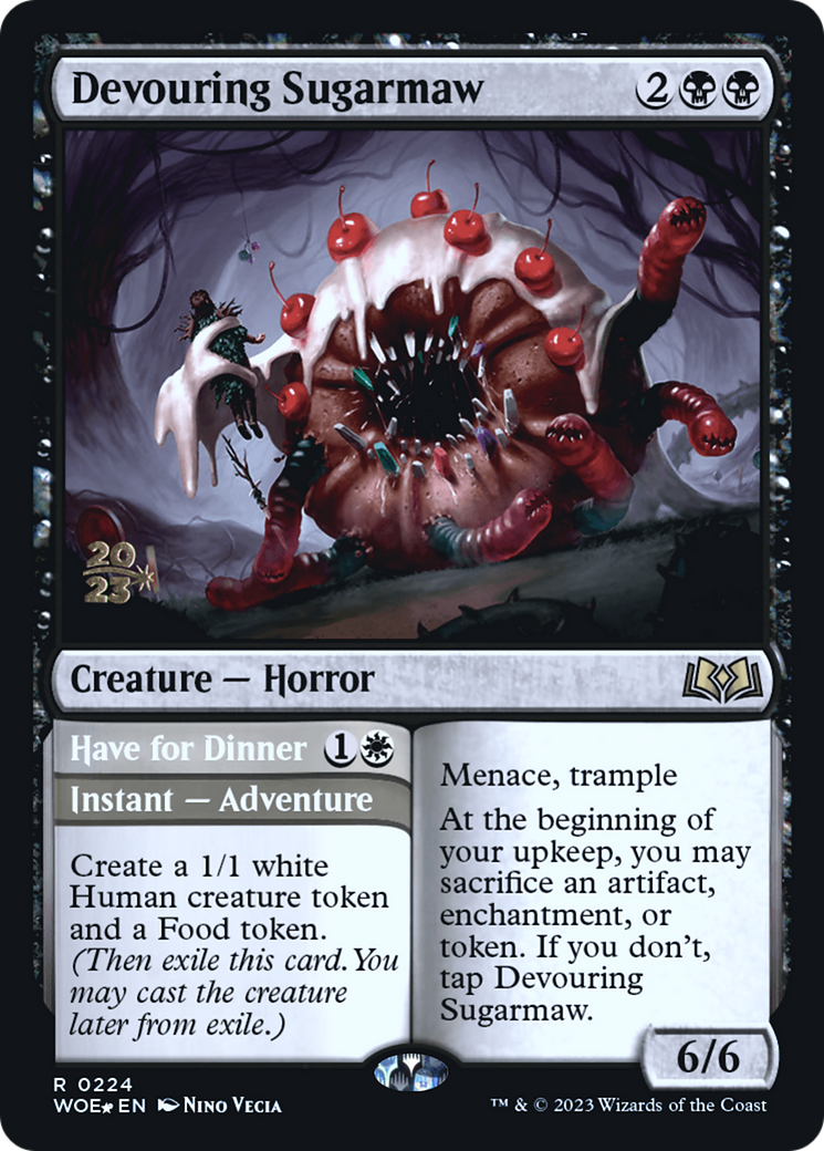 Devouring Sugarmaw // Have for Dinner [Wilds of Eldraine Prerelease Promos] - The Mythic Store | 24h Order Processing