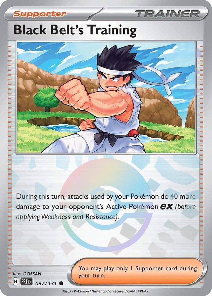 Black Belt's Training (097/131) (Poke Ball Pattern) [Scarlet & Violet: Prismatic Evolutions] - The Mythic Store | 24h Order Processing