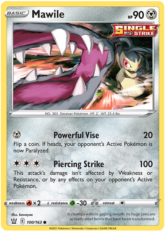 Mawile (100/163) [Sword & Shield: Battle Styles] - The Mythic Store | 24h Order Processing