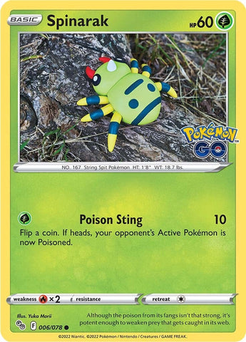 Spinarak (006/078) [Pokémon GO] - The Mythic Store | 24h Order Processing