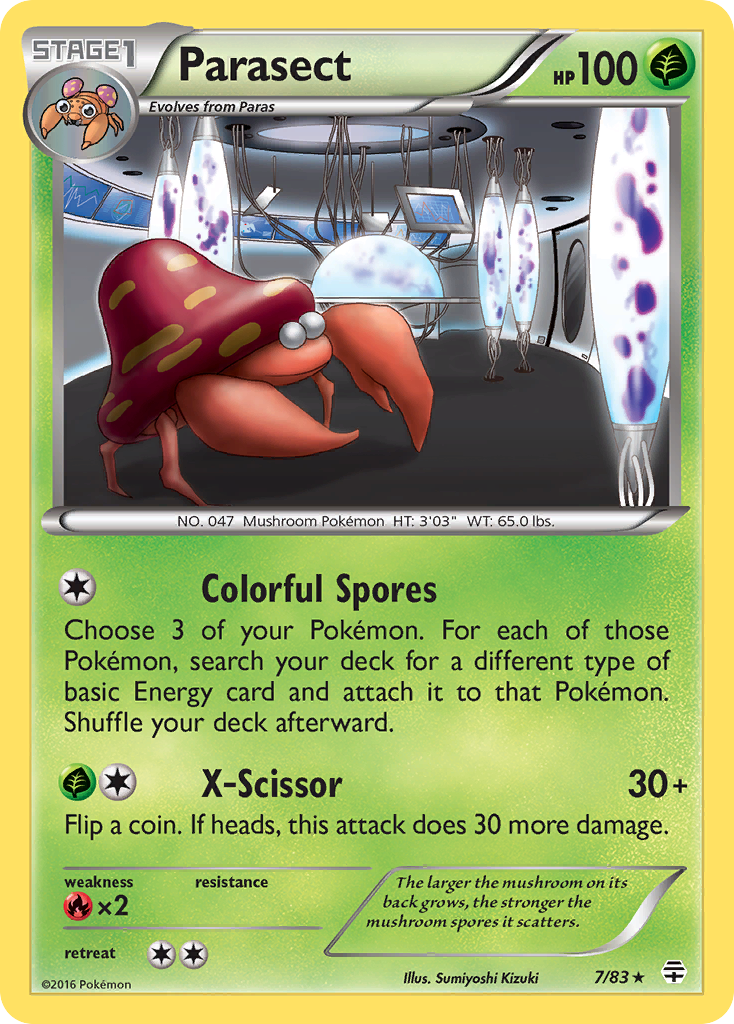 Parasect (7/83) [XY: Generations] - The Mythic Store | 24h Order Processing