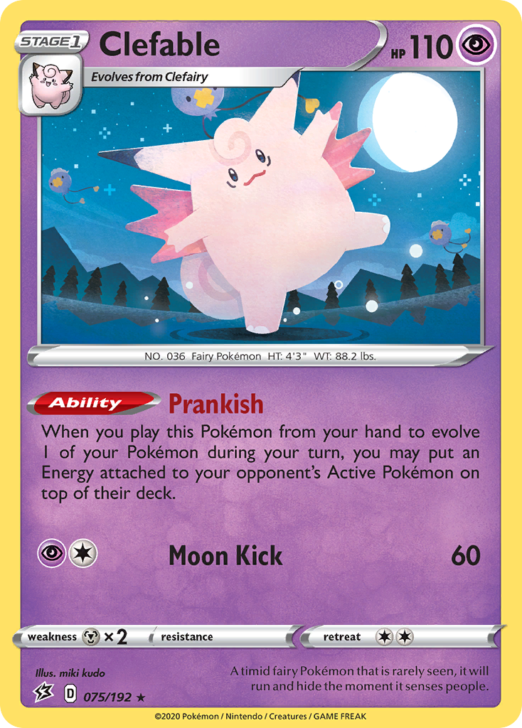 Clefable (075/192) [Sword & Shield: Rebel Clash] - The Mythic Store | 24h Order Processing