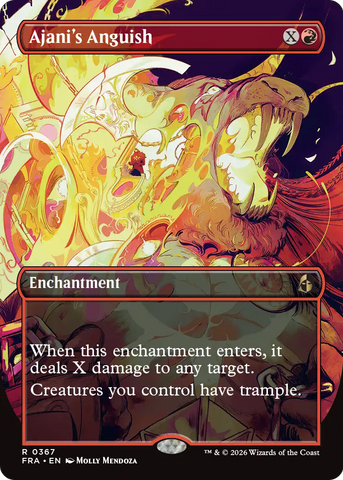 Ajani's Anguish (Borderless) [Reality Fracture] - The Mythic Store | 24h Order Processing