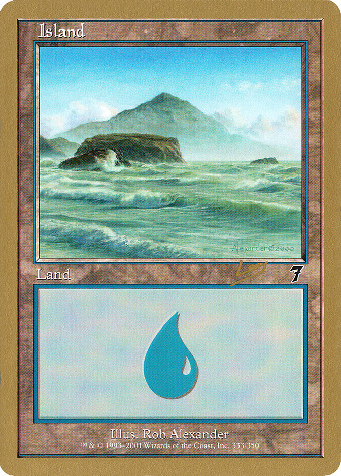 Island (333) (Raphael Levy) [World Championship Decks 2002] - The Mythic Store | 24h Order Processing
