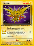 Zapdos (30/62) [Fossil 1st Edition] - The Mythic Store | 24h Order Processing