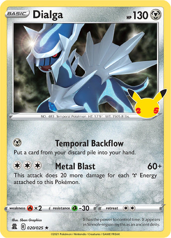 Dialga (020/025) [Celebrations: 25th Anniversary] - The Mythic Store | 24h Order Processing