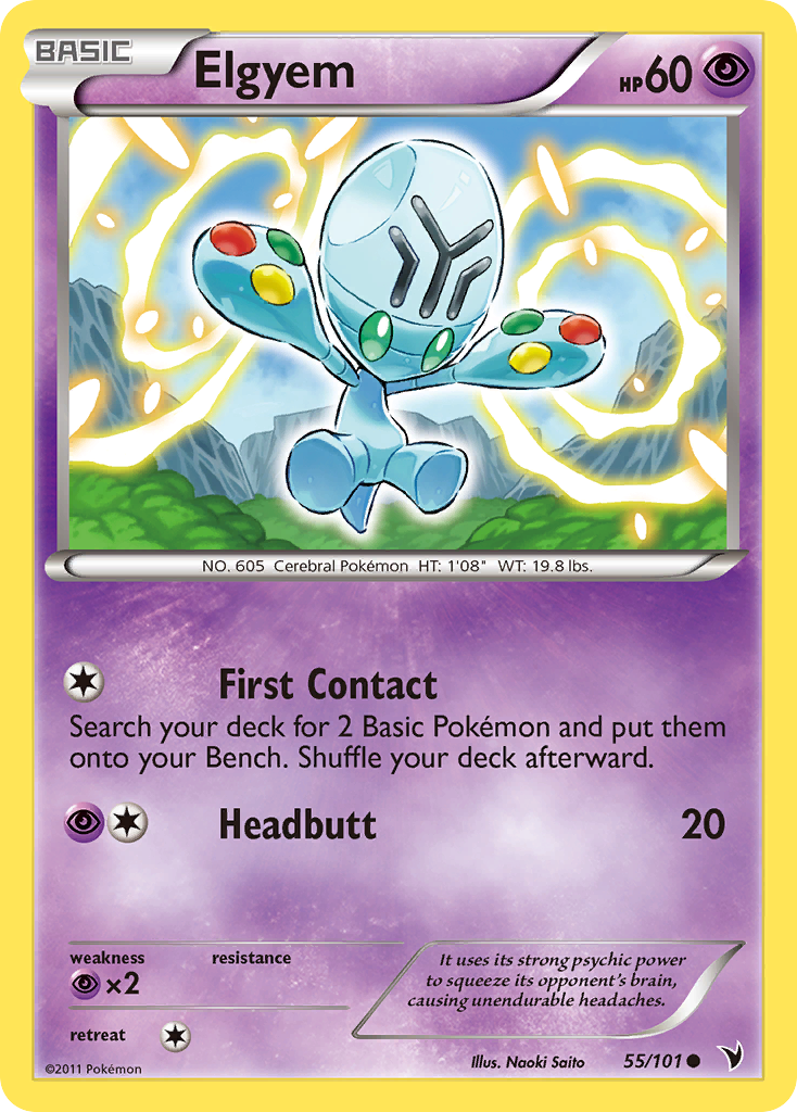 Elgyem (55/101) [Black & White: Noble Victories] - The Mythic Store | 24h Order Processing