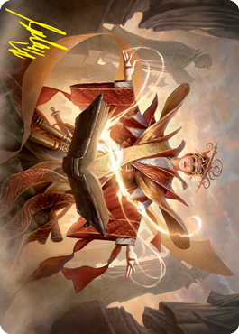 Augusta, Dean of Order Art Card (Gold-Stamped Signature) [Strixhaven: School of Mages Art Series] - The Mythic Store | 24h Order Processing