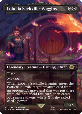 Lobelia Sackville-Baggins (Borderless Alternate Art) [The Lord of the Rings: Tales of Middle-Earth] - The Mythic Store | 24h Order Processing