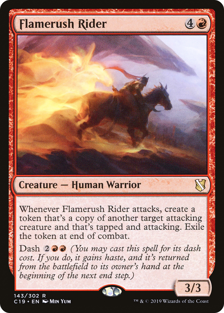 Flamerush Rider [Commander 2019] - The Mythic Store | 24h Order Processing