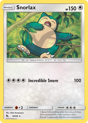 Snorlax (50/68) [Sun & Moon: Hidden Fates] - The Mythic Store | 24h Order Processing