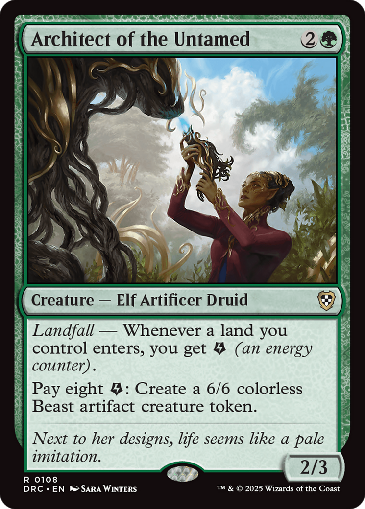 Architect of the Untamed [Aetherdrift Commander] - The Mythic Store | 24h Order Processing
