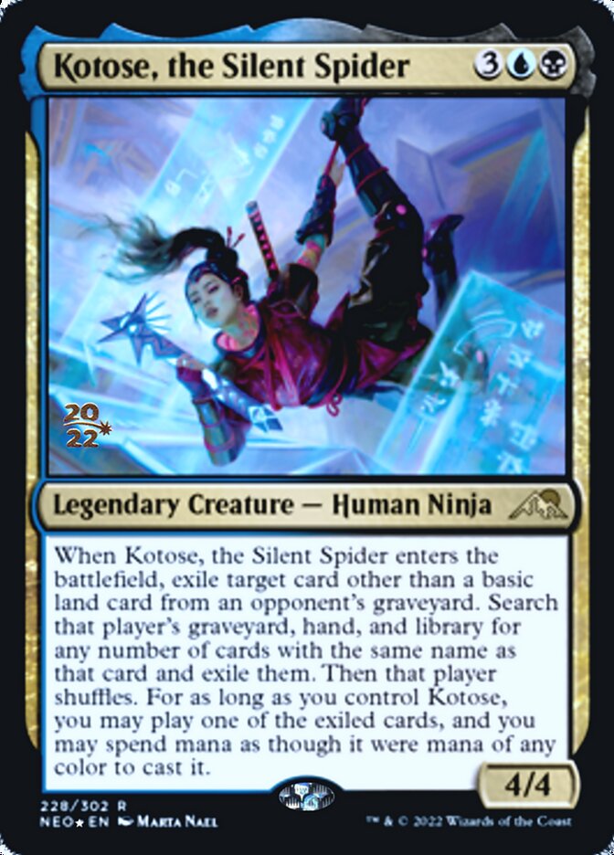 Kotose, the Silent Spider [Kamigawa: Neon Dynasty Prerelease Promos] - The Mythic Store | 24h Order Processing