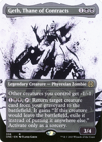 Geth, Thane of Contracts (Borderless Ichor) [Phyrexia: All Will Be One] - The Mythic Store | 24h Order Processing