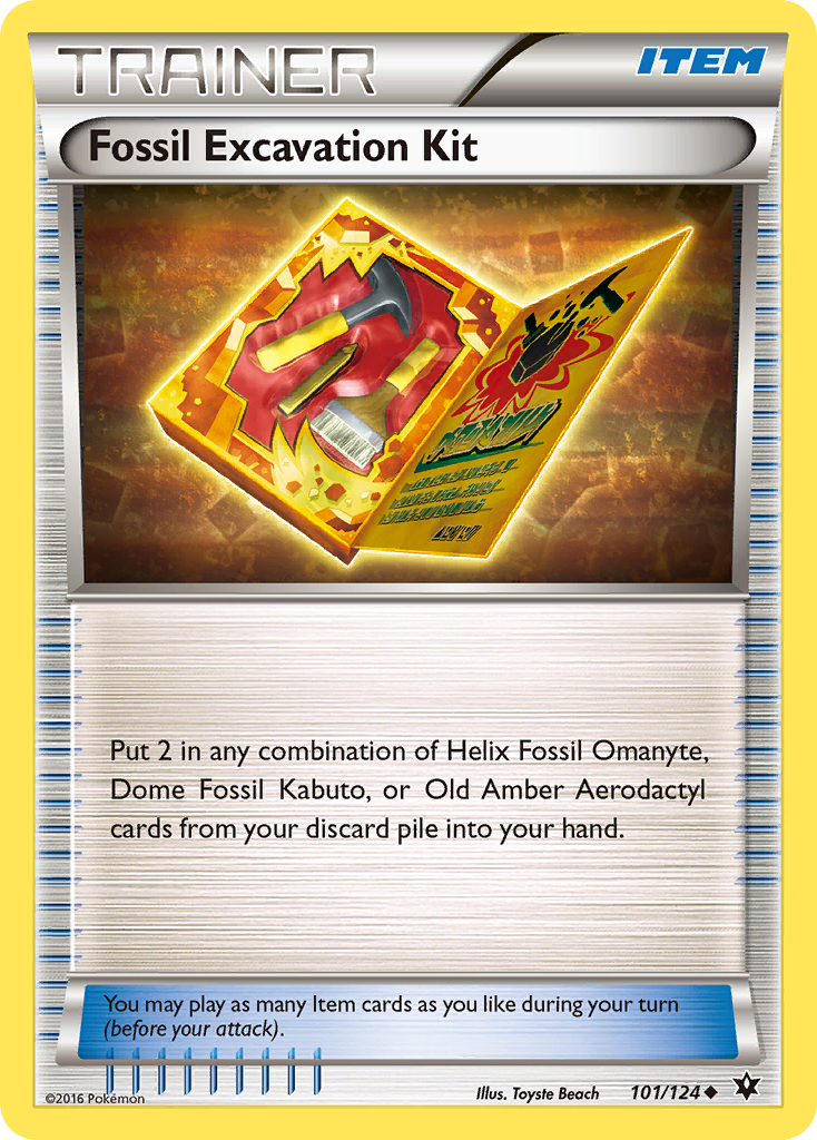 Fossil Excavation Kit (101/124) [XY: Fates Collide] - The Mythic Store | 24h Order Processing