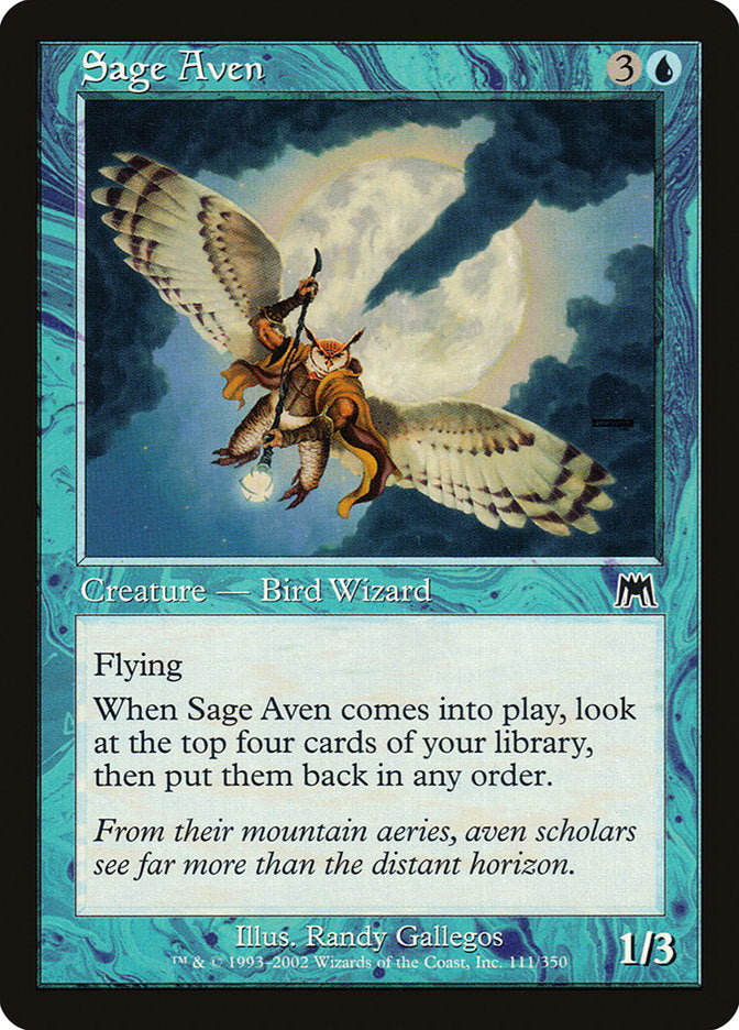 Sage Aven [Onslaught] - The Mythic Store | 24h Order Processing