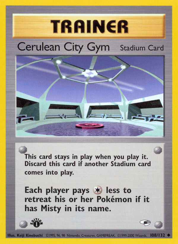Cerulean City Gym (108/132) [Gym Heroes 1st Edition] - The Mythic Store | 24h Order Processing