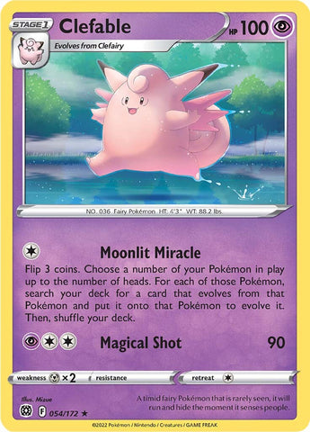 Clefable (054/172) [Sword & Shield: Brilliant Stars] - The Mythic Store | 24h Order Processing