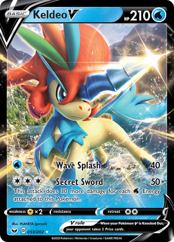Keldeo V (053/202) [Sword & Shield: Base Set] - The Mythic Store | 24h Order Processing