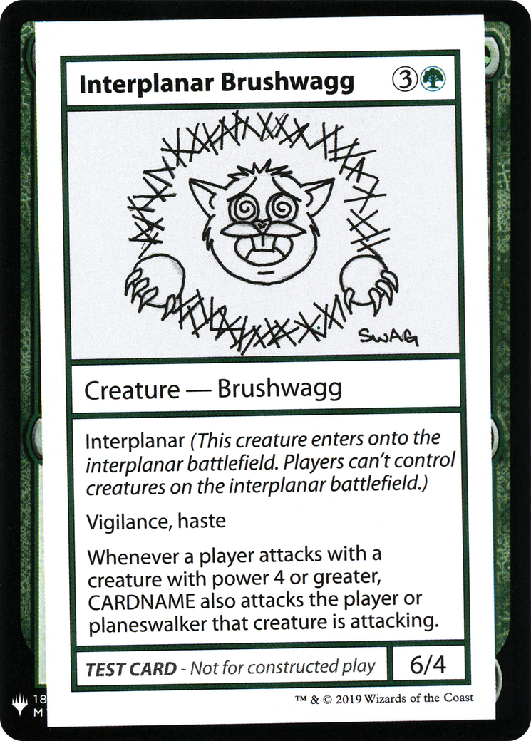 Interplanar Brushwagg [Mystery Booster Playtest Cards] - The Mythic Store | 24h Order Processing